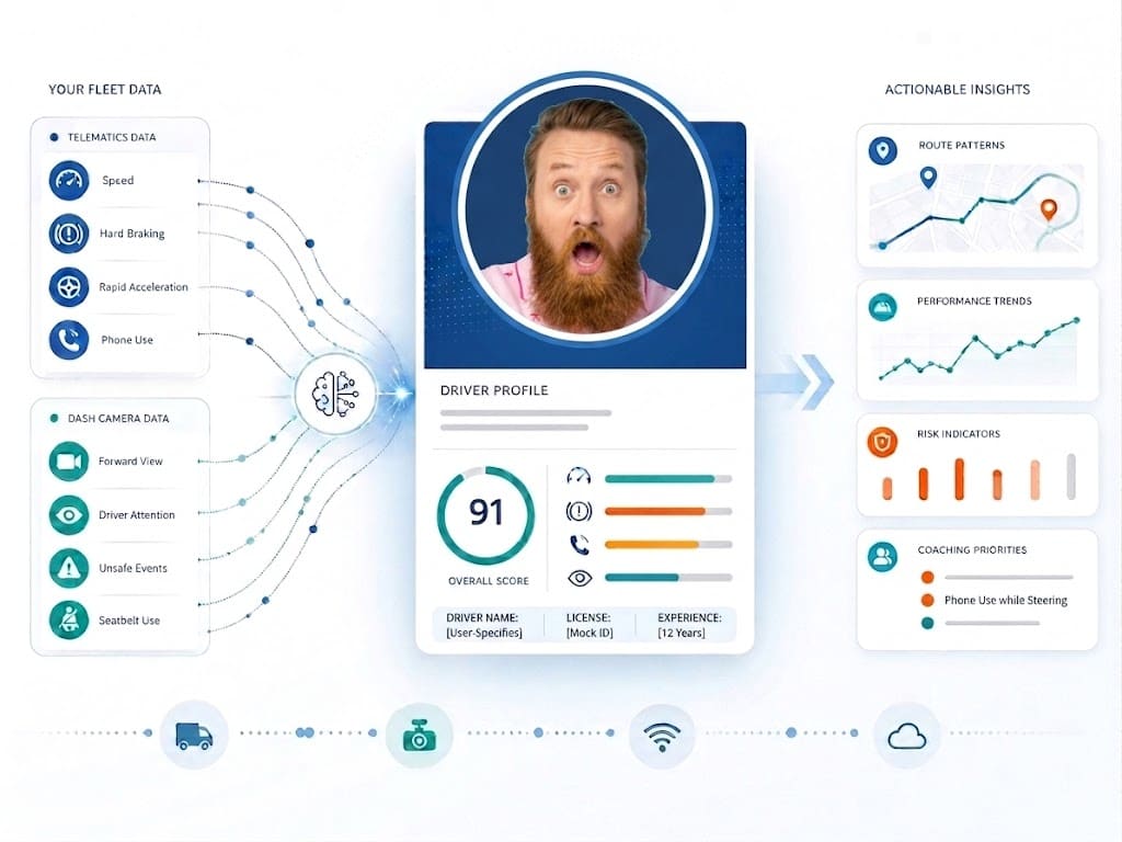 Driver behavioral profile dashboard
