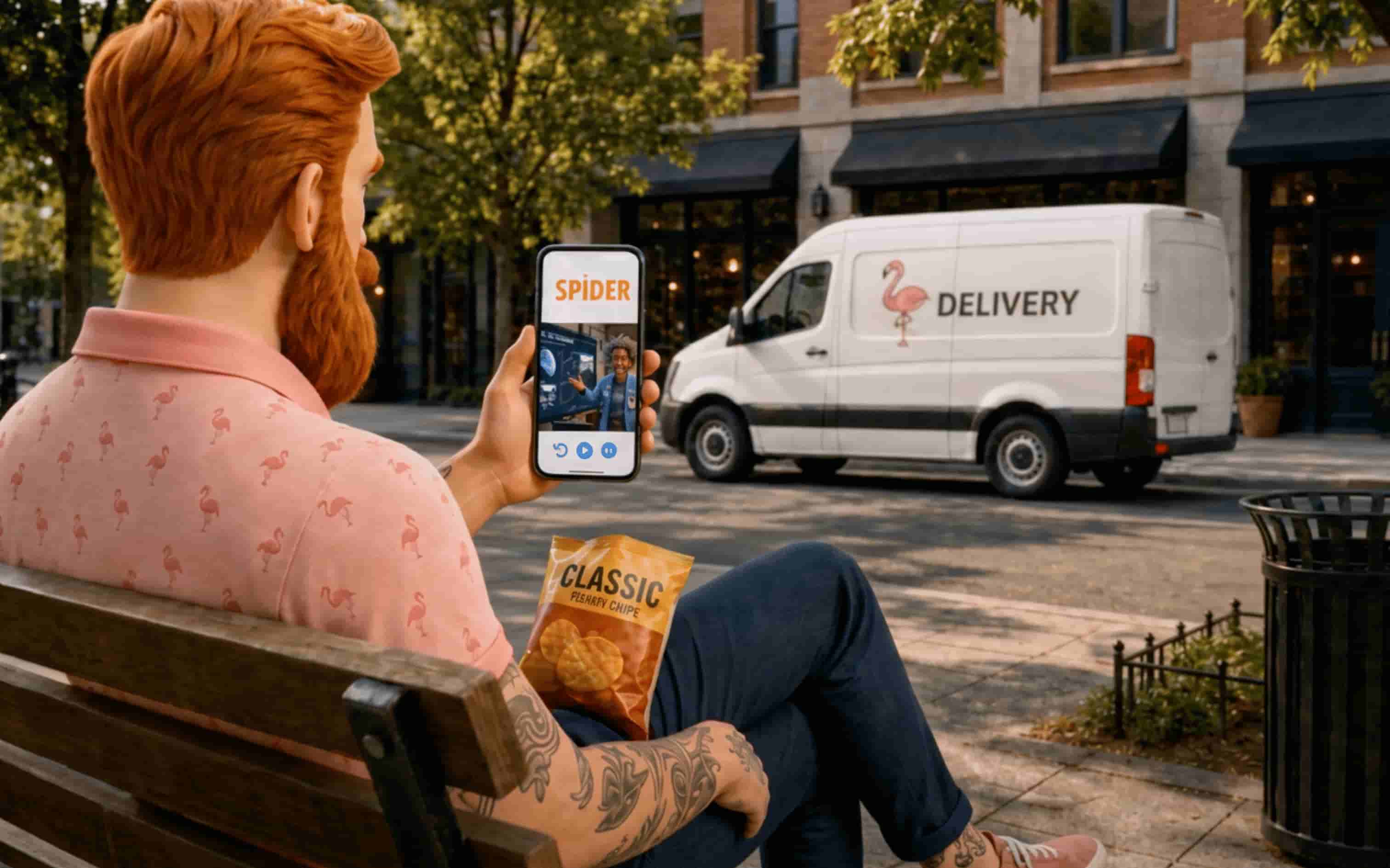 Driver completing weekly micro training on a phone