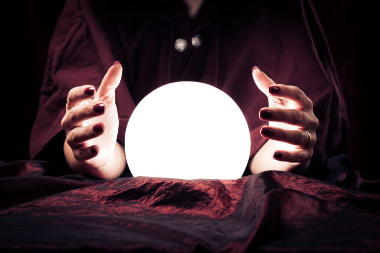 A fortune teller's crystal ball, a visual representation of the challenges fleet managers, environmental health and safety officers, and anyone in the professional driving and transportation industry face when attempting to forecast safe driving incidents and cost drivers.